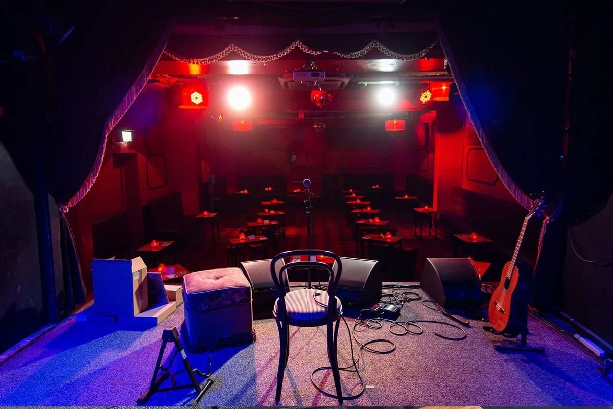 The stage at The Workman's Club, Dublin